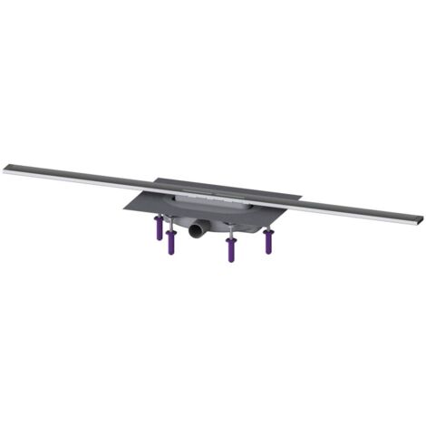 Kessel Duschrinne Linearis Infinity 60 Länge 1100mm DN 40 Megastop, Edelstahl gebürstet