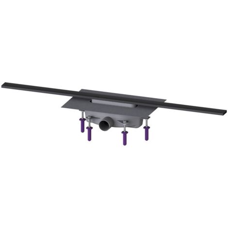 Kessel Duschrinne Linearis Infinity 90 Länge 1000mm DN 50, Schwarz gebürstet