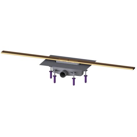 Kessel Duschrinne Linearis Infinity 90 Länge 1100mm DN 50, Bronze gebürstet