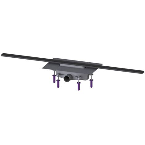 Kessel Duschrinne Linearis Infinity 90 Länge 1100mm DN 50, Schwarz gebürstet
