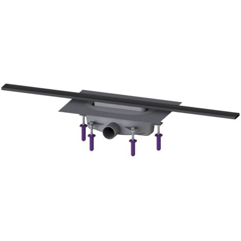 Kessel Duschrinne Linearis Infinity 90 Länge 900mm DN 50, Schwarz gebürstet