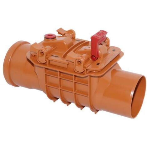 KESSEL Hochwasserschieber 72100R aus Kunststoff DN100, Rattenschutz