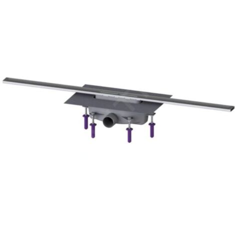 Kessel Linearis Infinity - Caniveau de douche 100 cm, avec grille, acier inoxydable brossé 45200.10