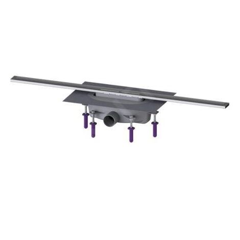 Kessel Linearis Infinity - Caniveau de douche 90 cm, avec grille, acier inoxydable brossé 45200.09