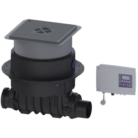 Kessel Pumpfix F Rückstaupumpanlage DN 125, Bodenplatte Schwarz