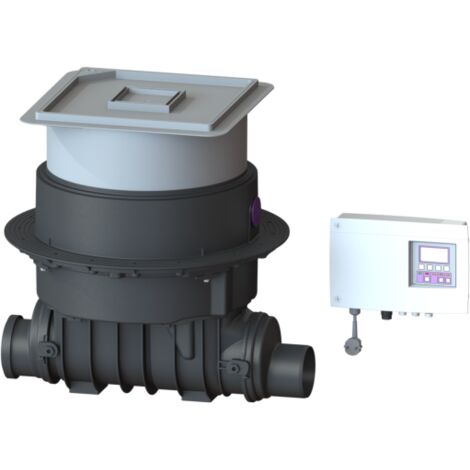 Kessel Pumpfix F Rückstaupumpenanlage 24100X DN 100, L/H 642/394 mm, Abdeckung/Ablauf befliesbar, Kunststoff