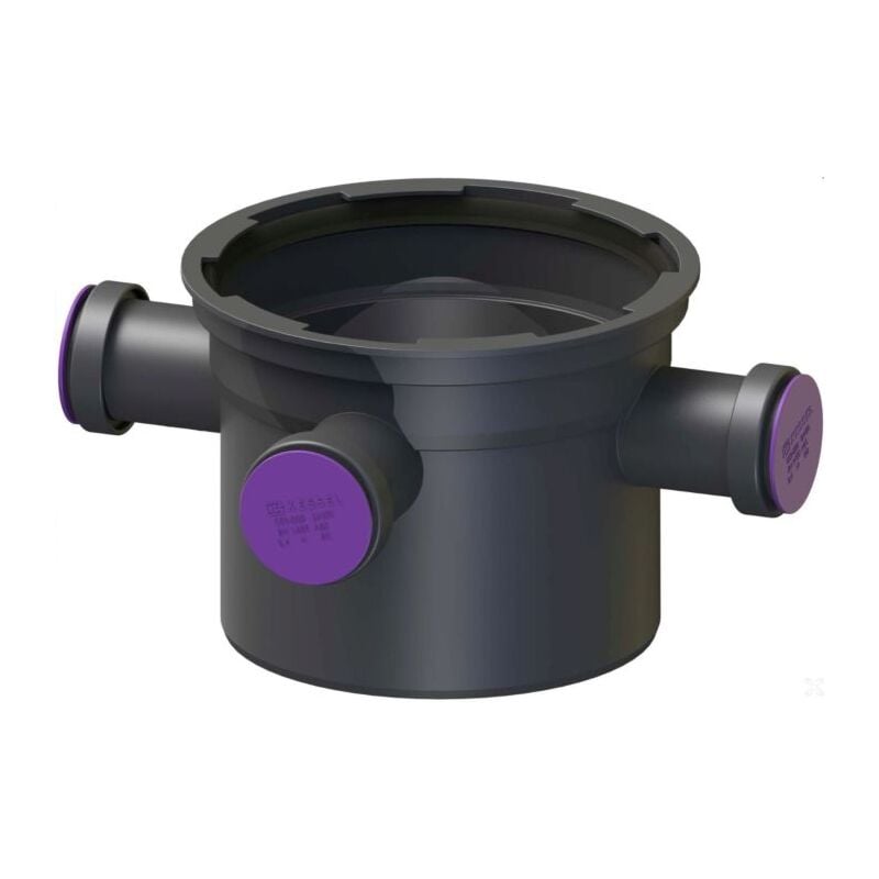 Kessel - rallonge pour siphon de sous-sol Universale Plus 48966 System 200, 3 entrées dn 50, y compris joints à lèvres et bouchons borgnes