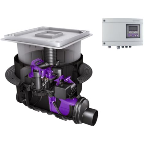 KESSEL-Rückstaupumpanlage Pumpfix M - Underfloor, DN 150, schwarz, 24150S