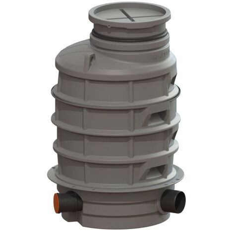 KESSEL-Rückstauschacht LW 1000 - Zulauf DN 150, Auslauf DN 200, 1680 mm, 881505