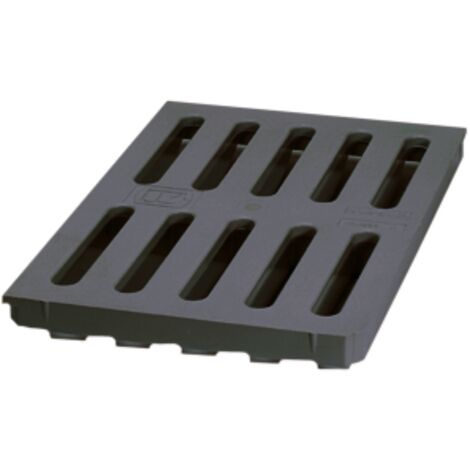 Kessel Schlitzrost 276x191mm aus Kunststoff, Schwarz