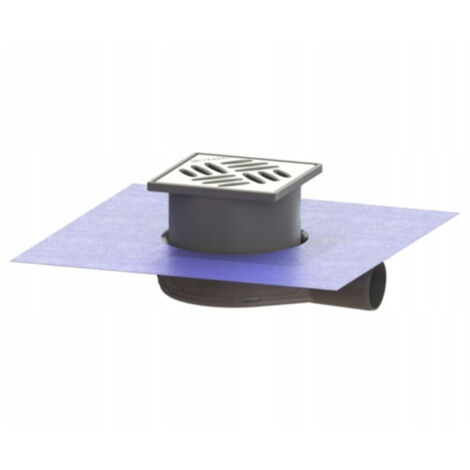 Kessel – Siphon de sol ultra-plat 69mm – Sortie horizontale 5cm – Matériaux ABS et inox – Pour receveurs à carreler et douches