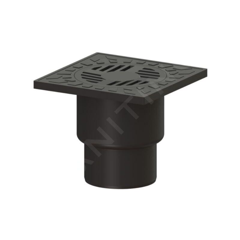 Kessel - Siphons salle d'eau - Vidage de sol, noir 37287S