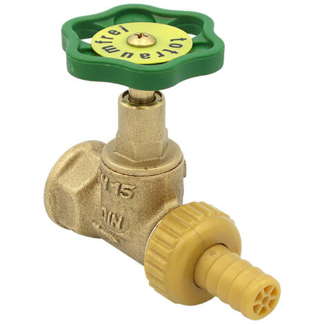 Kesselentleerventil 1/2" oder 3/4" Innengewinde mit Schlauchverbinder