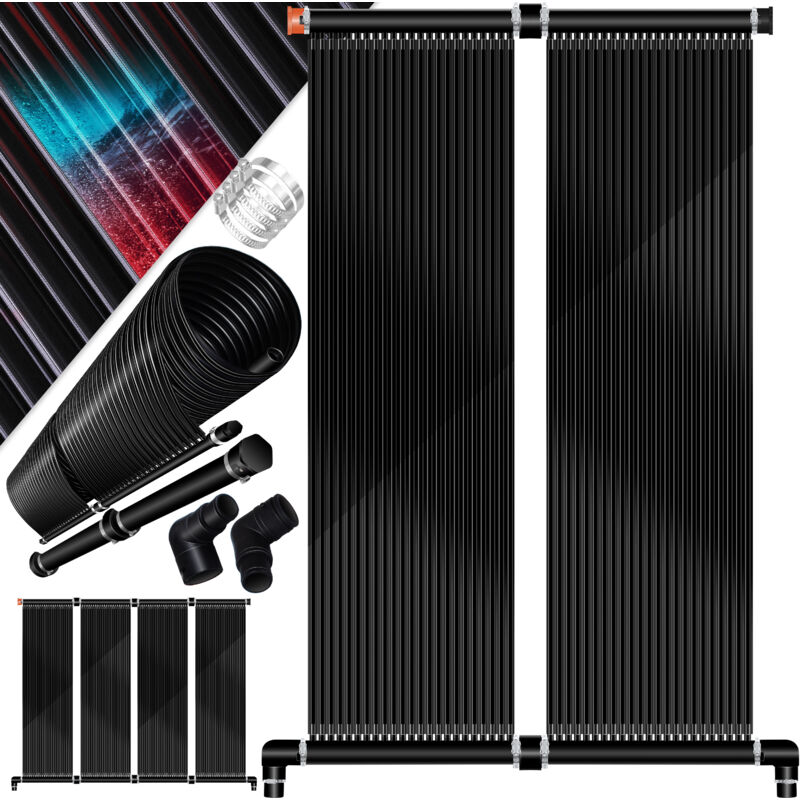 Kesser - Colector Solar Calefacción Piscina Cm Calefacción Agua Caliente Calefacción Solar Para Piscinas L Ampliable A Voluntad L Plástico Resistente