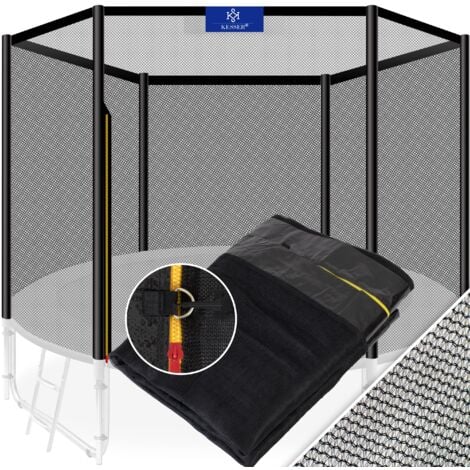 KESSER® Filet de trampoline de rechange Filet de sécurité Filet de trampoline résistant aux UV Protection pour trampoline Ø 244 305 366 427 cm | Montage facile | Porte d'entrée avec fermeture à glissière | En matériaux de haute qualité