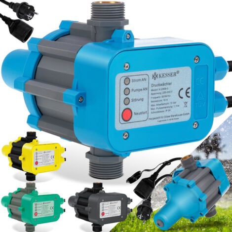 KESSER® Interrupteur de pression | Pressostat | Commande de pompe | Arrosage du jardin avec câble