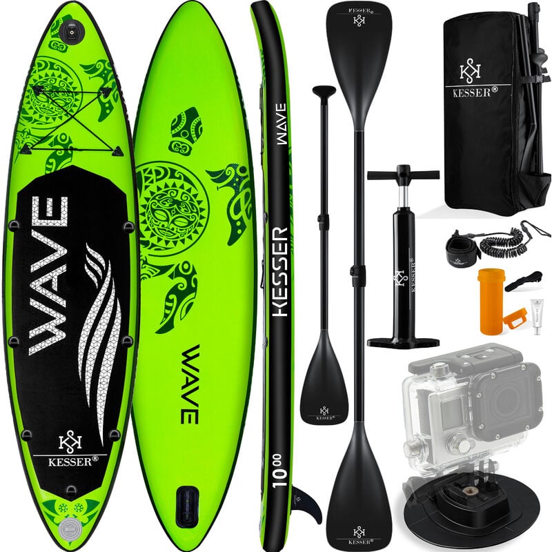 KESSER ® Kit de stand up paddle avec planche gonflable | surf premium pour sports nautiques Épaisseur 6 pouces