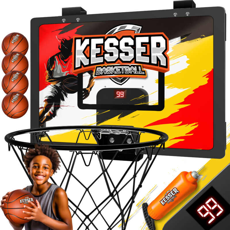 Kesser - Mini panier de basket pour chambre & bureau Panier de basket de porte Indoor & Outdoor Panneau de basket pour chambre d'enfant & montage
