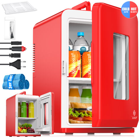 KESSER® Mini réfrigérateur 2 en 1 | Glacière | Capacité de 15 litres avec fonction de chauffage, transportable, AC DC 220-240 V/12 V, prise électrique et allume-cigares | Boîte de maintien au chaud | Mini boîte thermique, pour la voiture