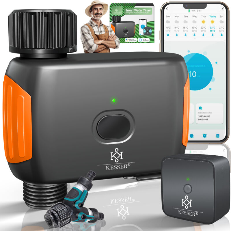 Kidiz - kesser® Commande d'arrosage avec wlan Wifi Ordinateur d'arrosage pour le jardin et le balcon Application d'arrosage automatique et commande
