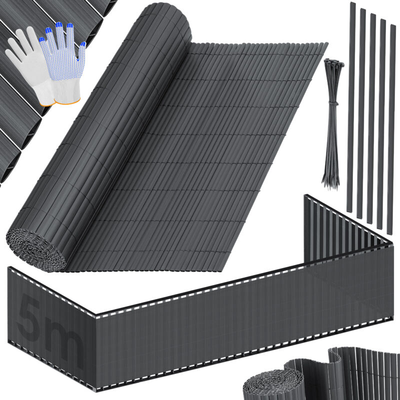 Balkonverkleidung Aus PVC – 90 X 300 Cm, Silber, Als Sicht- Und Windschutz, UV-beständig