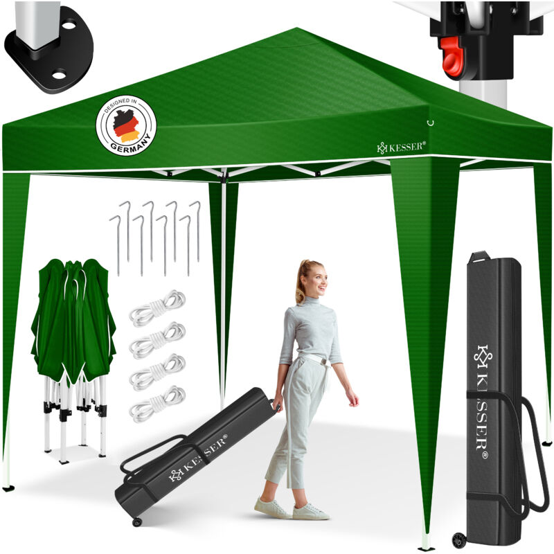 Kesser - Pavillon 3x3m imperméable sac inclus système pop-up clic protection uv 50+ pavillon pliable tente de jardin tente de réception entretoises
