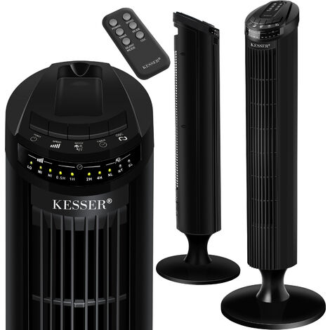 KESSER® Ventilador de torre CONTROL REMOTO, ventilador con pantalla LED, ventilador de pie, aire acondicionado Schwarz (de)