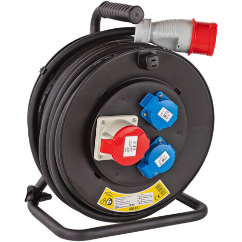 Kestek Kabeltrommel 25m 400Volt H05RR-F 5G2,5mm² IP44