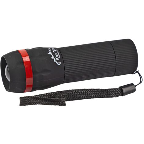Kestek LED Taschenlampe KTFL-1 50lm 110 Meter mit gummierten Griff
