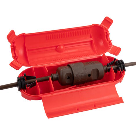 Kestek Sicherheitsbox IP44 Steckerschutz Kabelbox Spritzwassergeschützt Garten