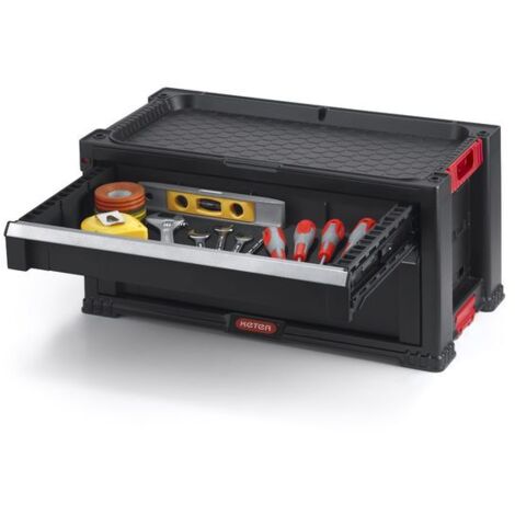 KETER 237790 Caja de herramientas sin herramientas, color negro