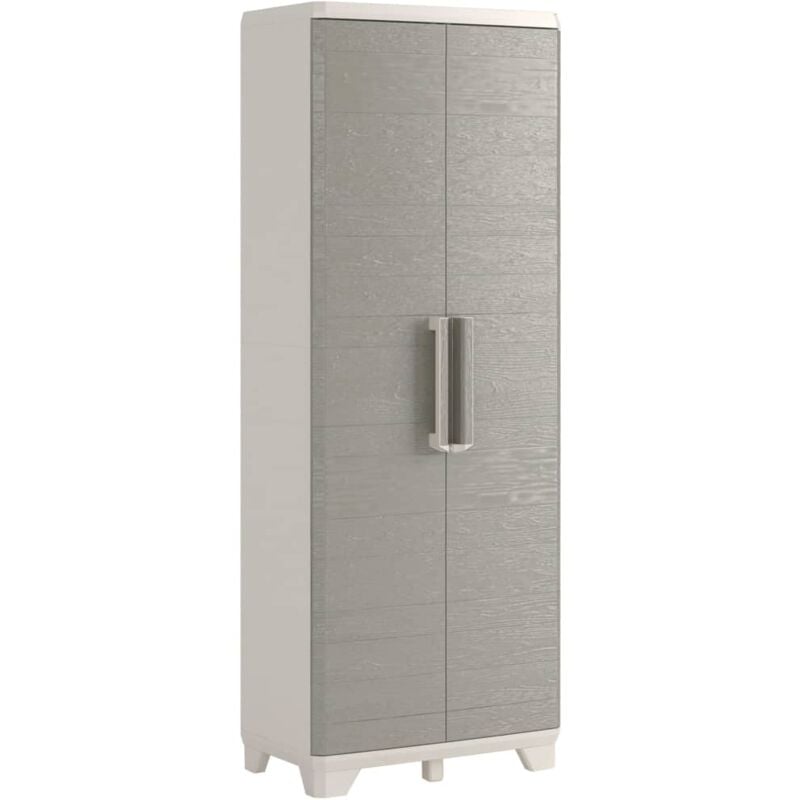 

Armario de Almacenaje Crema y Gris Topo 182 cm Alto - Gris Topo - Keter