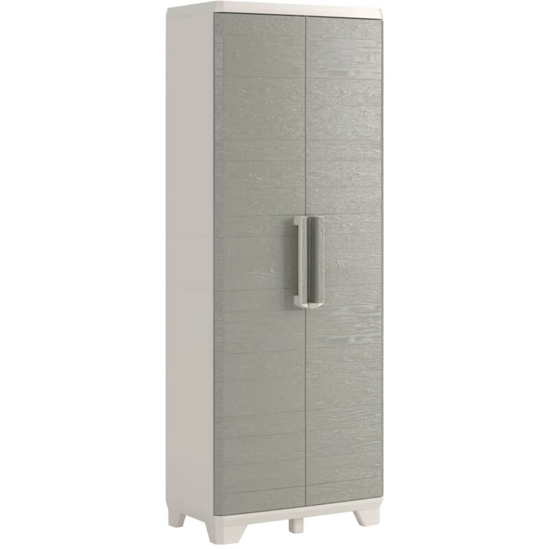 

Armario de Almacenaje Crema y Gris Topo 182 cm Multiusos - Gris Topo - Keter