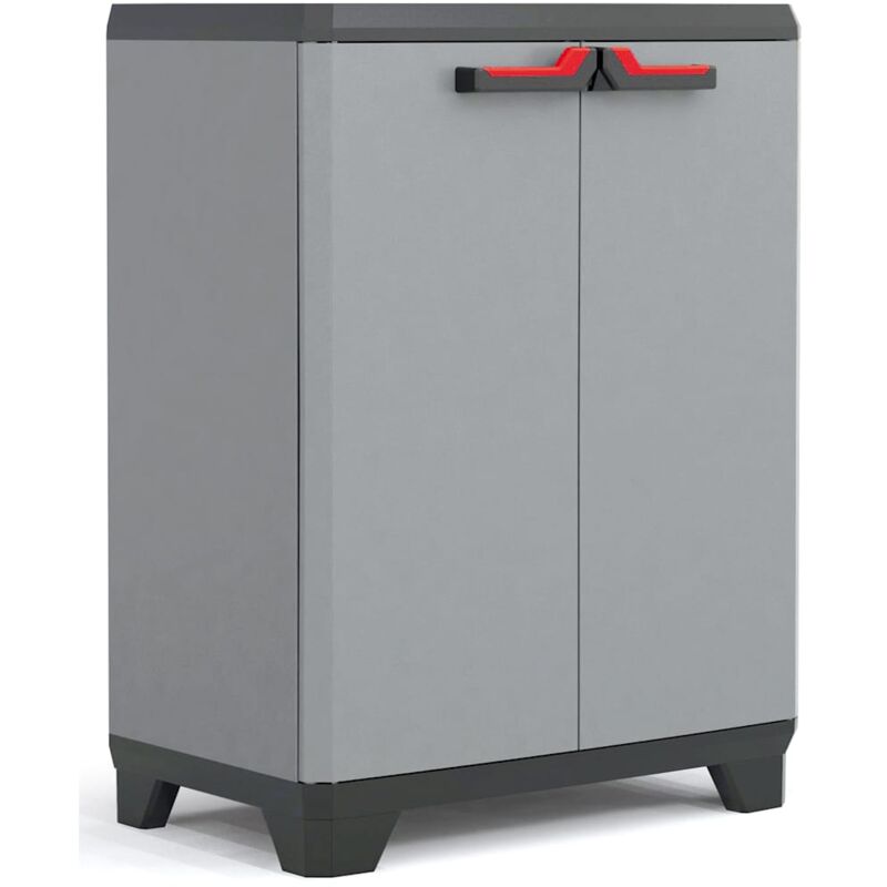

Keter Armario bajo de almacenaje Stilo gris y negro 90 cm - Negro