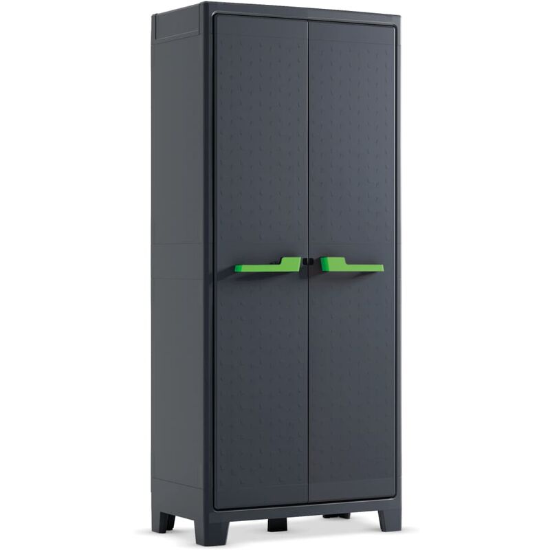 

Armario de almacenaje con estantes Moby gris grafito 182 cm - Gris - Keter