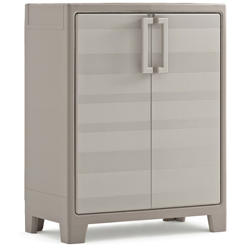 

Keter Armario bajo de almacenaje Gulliver beige y marrón 100 cm - Beige
