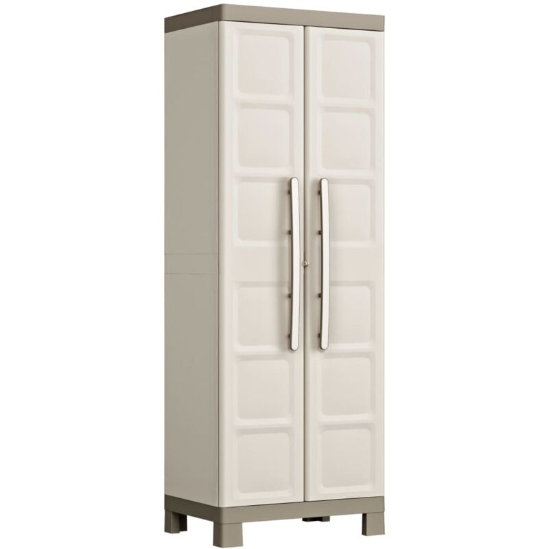 Armoire de rangement à étagères Excellence Beige et taupe 182 cm - Keter