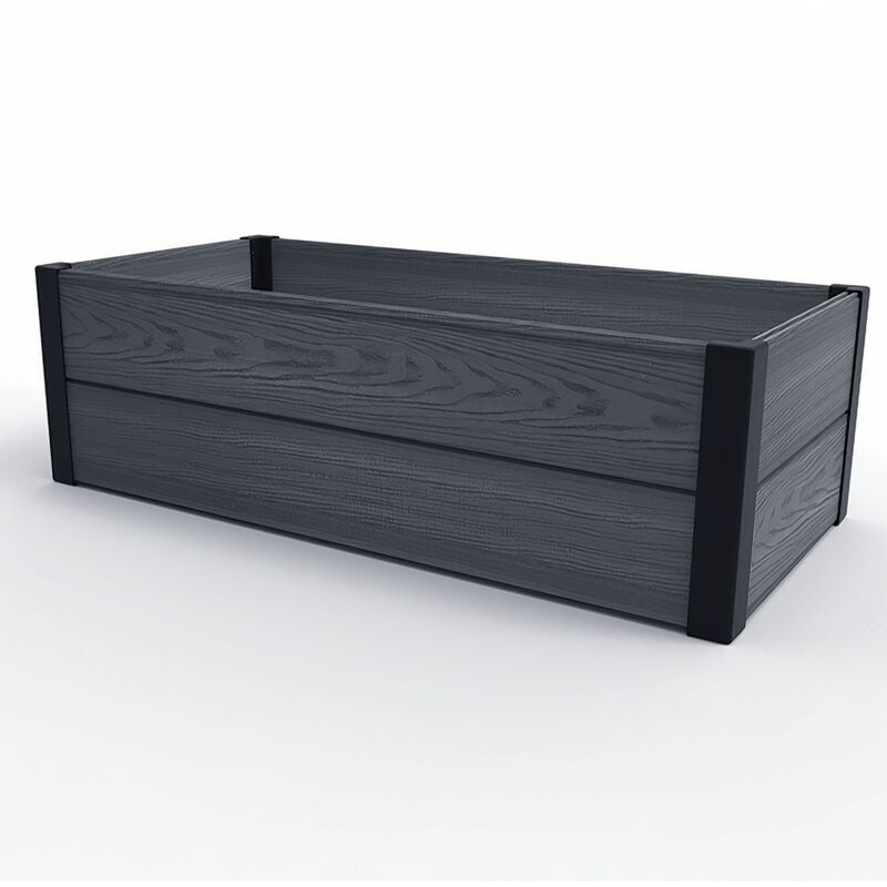 Pot de fleurs bac à légumes bordure de jardin pelouse 106x50x32cm Keter