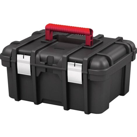 Keter – Boîte à outils vide 238279 – Capacité 200mm x 420mm x 330mm – Compartiment amovible – Matériau résistant aux impacts – Garantie 5 ans - Q179582