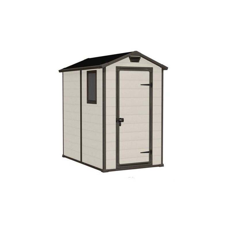 Keter - box casetta in resina da giardino 130X192X198H cm manor 4X6 beige 70000