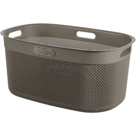 Keter CESTA PORTABIANCHERIA FILO 59X39XH27CM CAPPUCCINO