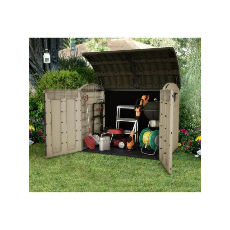 Coffre de rangement Store-It-out Ultra, coffre de jardin résistant aux intempéries, Beige - 2000L - 177x113x134 cm - Keter