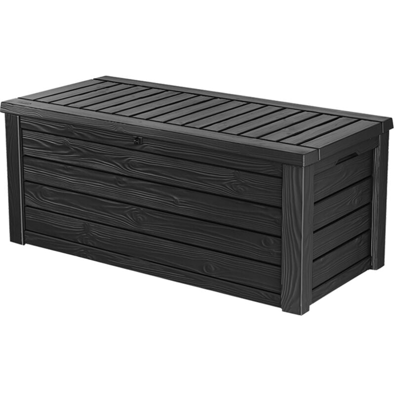 Coffre de rangement Westwood durable en résine résistant aux intempéries, Graphite - 570L - 155x72.4x64.4 cm - Keter