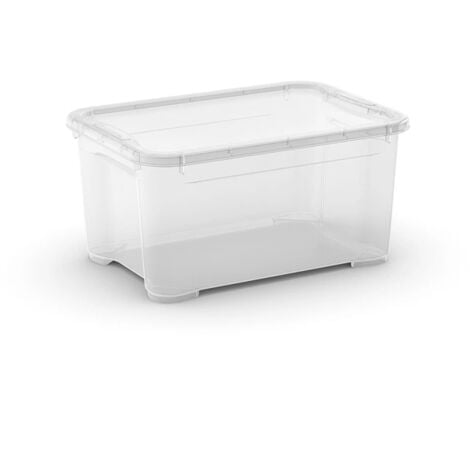 KIS con coperchio trasparente "tbox xs" in plastica 38,4x26,8x18,9 cm