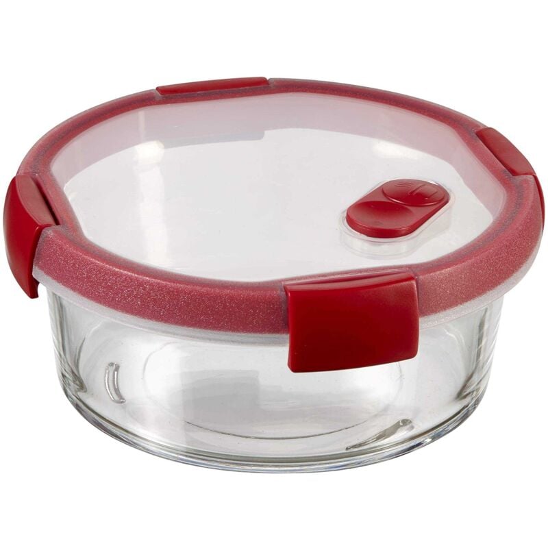 Cook récipient en verre, transparent/rouge, 20 x 20 x 8 cm curver 235708 - Keter
