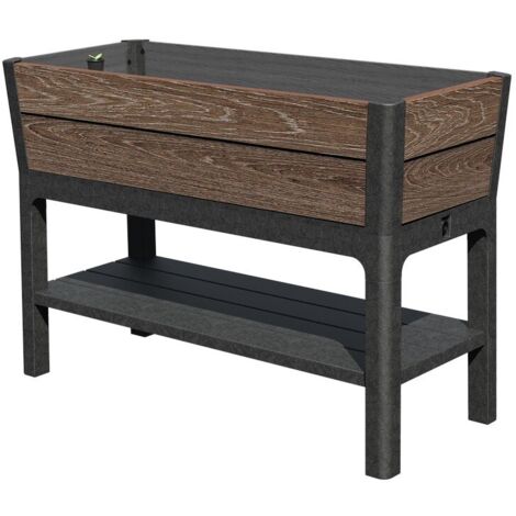 Keter DECO Bac Potager Surélevé Walnut
