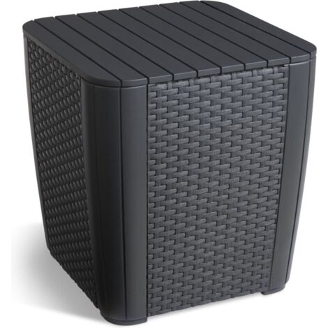 Keter Gartentisch Luzon Flat Wicker, Graphit