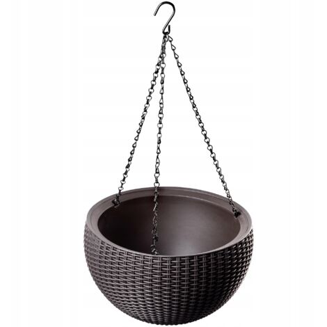 Keter Hängender Blumentopf 35 cm, braun