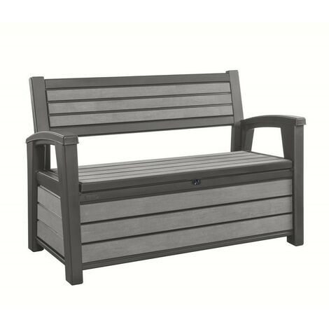 CHALET & JARDIN Keter Harztruhe HUDSON BENCH Graphit