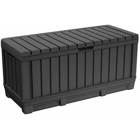 Keter Kentwood Outdoor Garden Storage Box 350L - Graphite